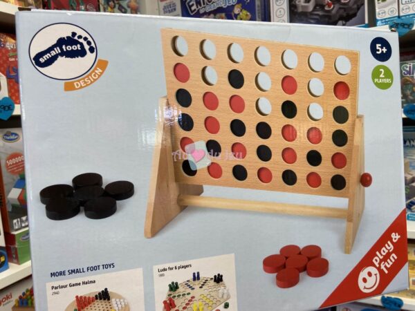 Grand Jeu Puissance 4 en bois – Image 2