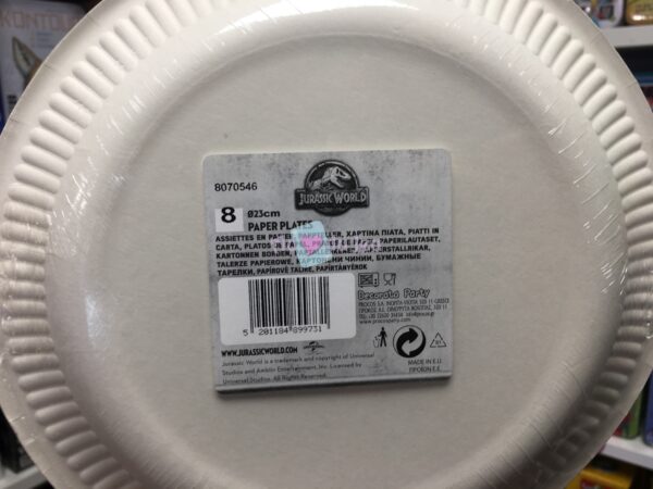 8 Assiettes Jurassic World – Image 2