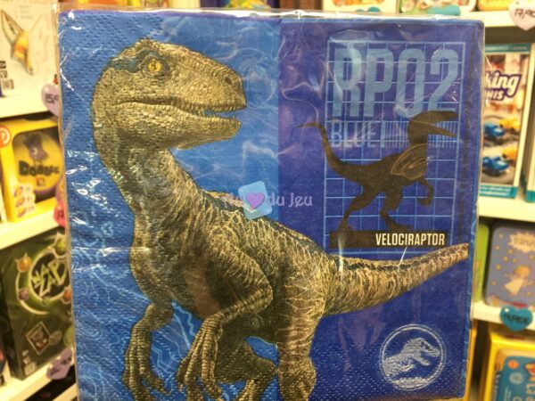 20 Serviettes Jurassic World