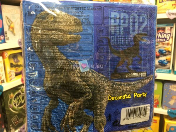 20 Serviettes Jurassic World – Image 2