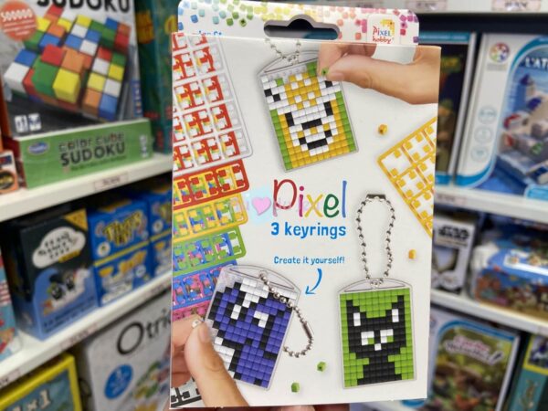 Kit 3 Portes Cles Pixel