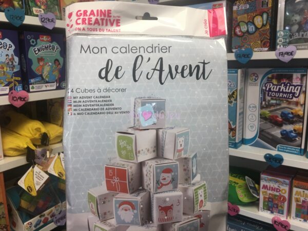 Kit Calendrier de l'Avent - 24 Cubes à Décorer Graine Creative