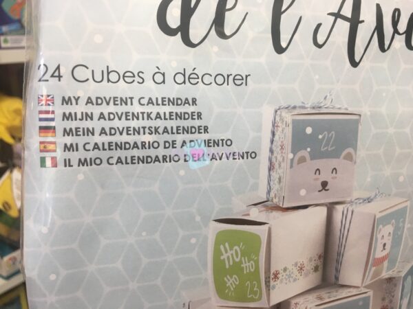 Kit Calendrier de l'Avent - 24 Cubes à Décorer Graine Creative