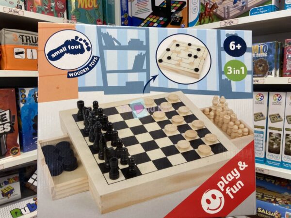 Kit de Jeux d'echecs, Dames et Moulin