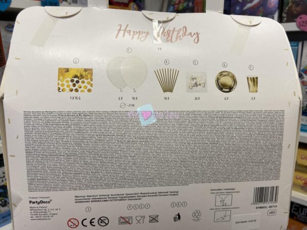 Kit Decoration 60 Pièces - Dore