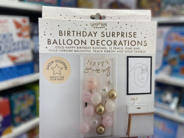 Kit Decoration Murale Anniversaire Rose