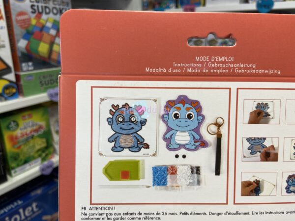 Kit Diamond Mosaique - Etiquette Badge Dragon – Image 3