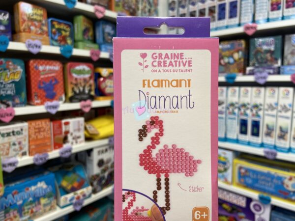 Kit Diamond Mosaique Sticker - Flamant Rose
