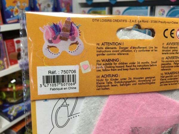 Kit Masque Feutrine Licorne – Image 3