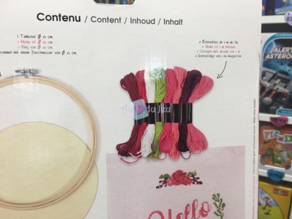 Kit Tambour à Broder Hello en Bois – Image 3