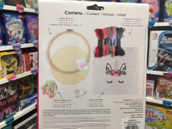 Kit Tambour à Broder Licorne en Bois – Image 2