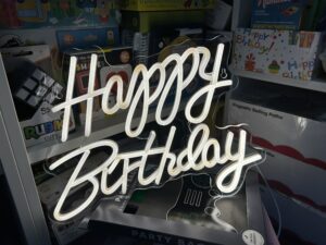 Led Happy Birthday 40 X 29.5 Cm