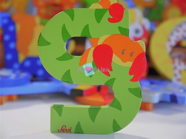 Lettre S en Bois