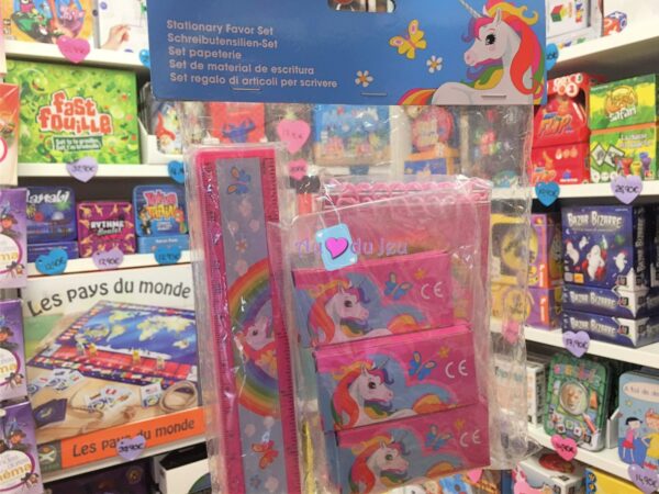Set Papeterie Licorne
