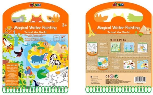 Livre Coloriage à l'Eau Monde
