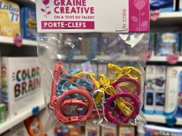 Lot de 10 Porte-Clés Arc-en-ciel Graine Creative