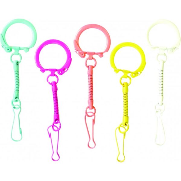 Lot de 10 Porte-Clés Arc-en-ciel Graine Creative