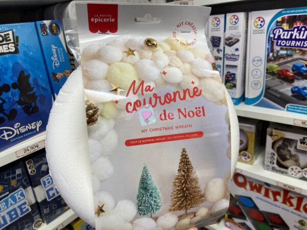 Ma Couronne de Noel Blanc et Beige