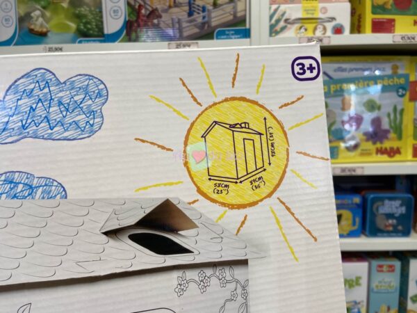Maison en Carton à Colorier – Image 2