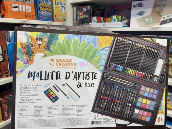 Mallette d'artiste - 80 Pièces