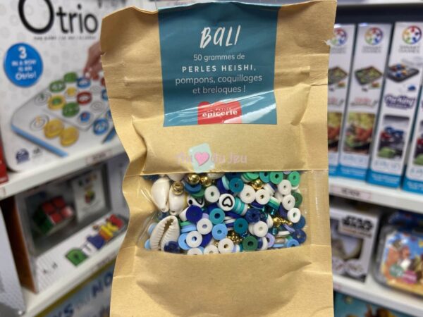 Melange Perles Heshi et Breloques Bali