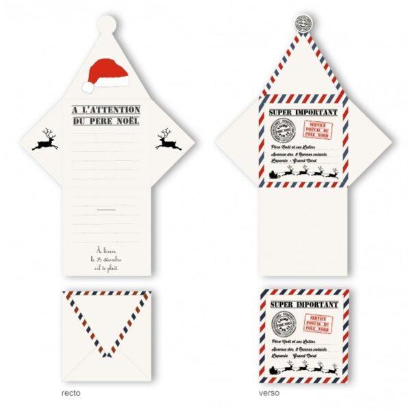 Mes 2 Petites Lettres Au Pere Noel Annikids