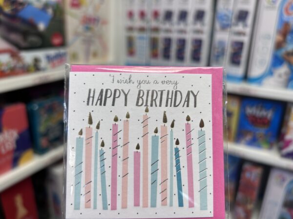 Mini Carte Anniversaire Bougies
