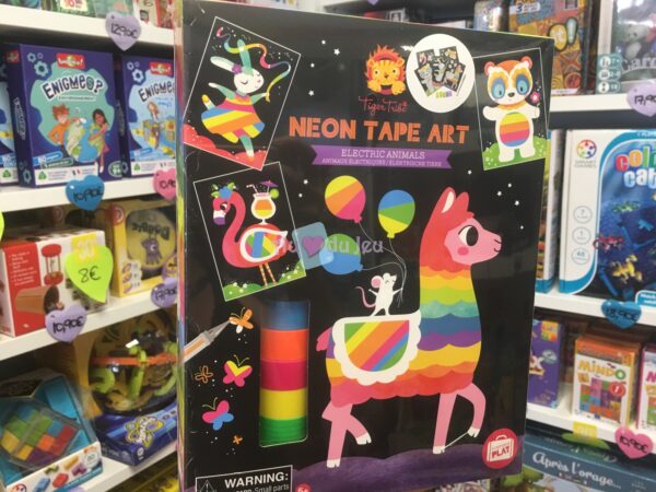 Neon Tape Art Tiger Tribe