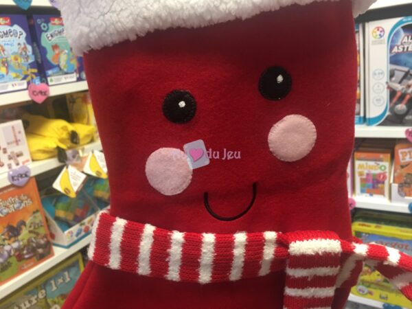 Chaussette Noël Kawaii Rouge – Image 2