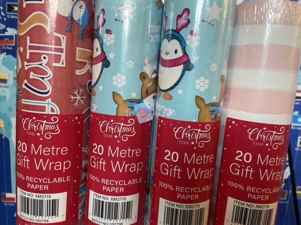 Noel : Rouleau Papier Cadeau 20 M