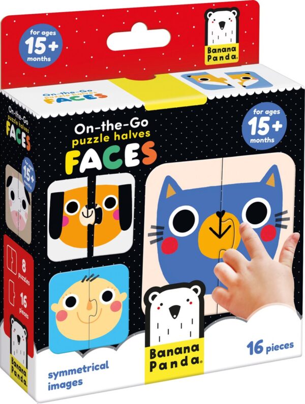On The Go Puzzle Visages 2 Pièces Banana Panda
