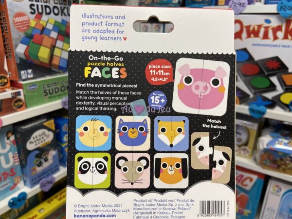 On The Go - Puzzle Visages 2 Pièces – Image 2