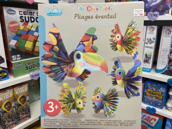 Pliages Eventails Oiseaux Exotiques