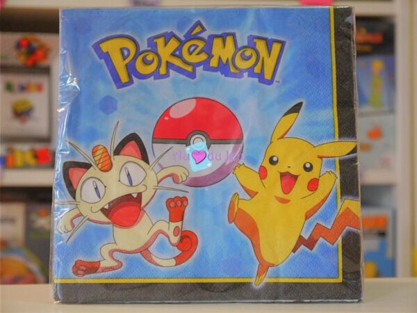16 Serviettes Pokemon