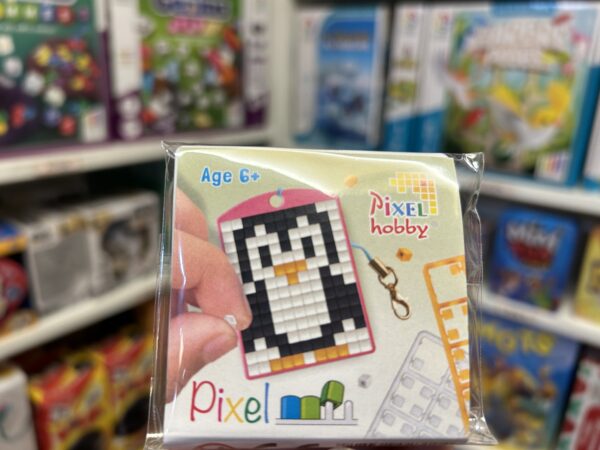 Porte Cle Pixel Pingouin