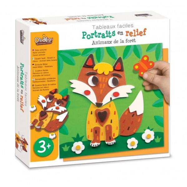 Portraits en Relief Animaux Foret Créa Lign'