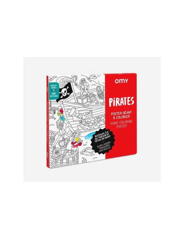 Poster Géant à Colorier Pirates OMY
