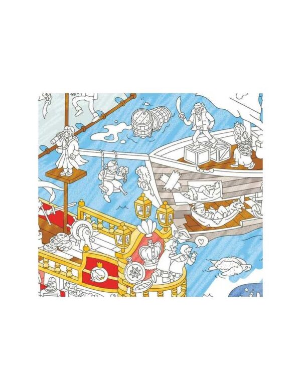 Poster Géant à Colorier Pirates OMY