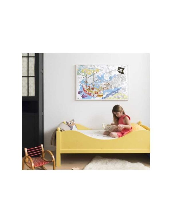 Poster Géant à Colorier Pirates OMY