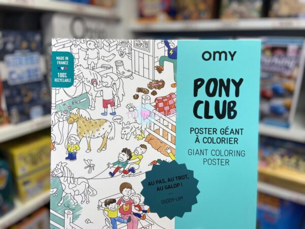 Poster Géant à Colorier Poney Club