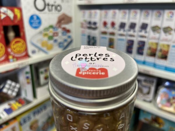 Pot Perles Lettres Or