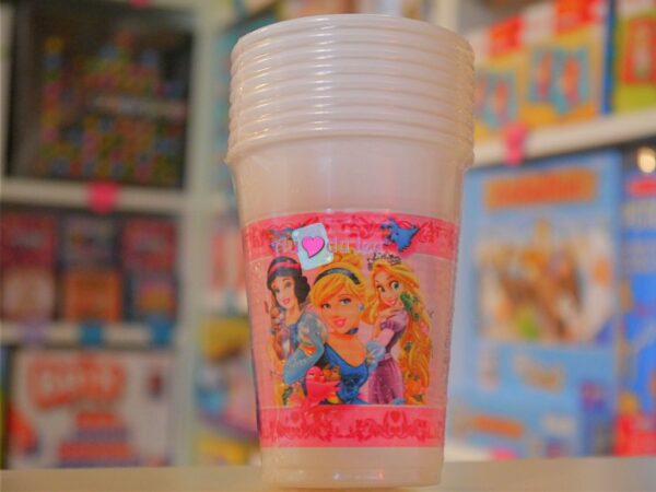 8 Gobelets Princesses Disney