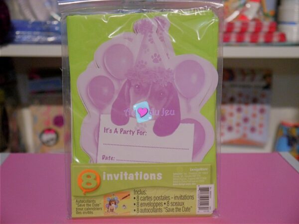 Cartes Invitations Puppy