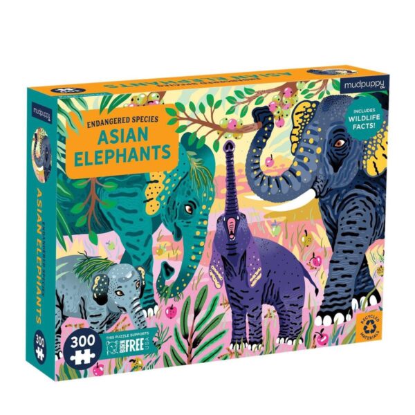 Puzzle 300 Pièces Elephant Mudpuppy