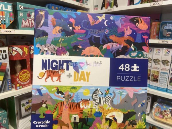 Puzzle 48 Pièces Contraires Jour & Nuit Crocodile Creek