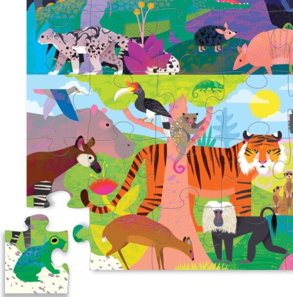 Puzzle 48 Pièces Contraires Jour & Nuit Crocodile Creek