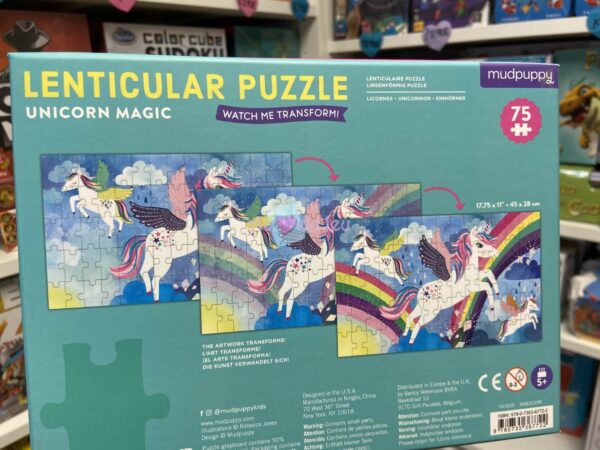 Puzzle 75 Pièces Effets Magiques Licornes – Image 2
