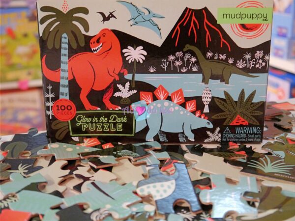Puzzle Phosphorescent Dinosaures 100 pièces – Image 2