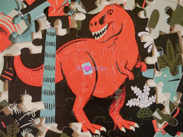 Puzzle Phosphorescent Dinosaures 100 pièces – Image 3