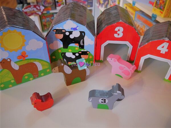 Pyramide Animaux en bois – Image 3